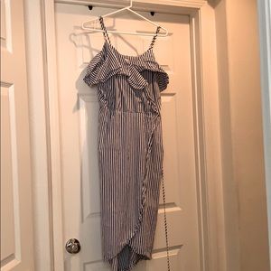 A New Day beautiful blue and white stripped dress